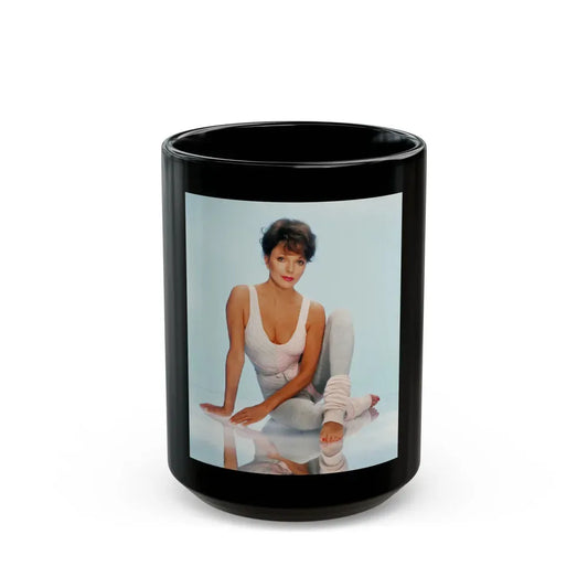 Joan Collins #469 (Vintage Female Icon) Black Coffee Mug 15oz - Go Mug Yourself