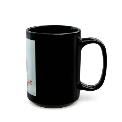 Joan Collins #469 (Vintage Female Icon) Black Coffee Mug - Go Mug Yourself