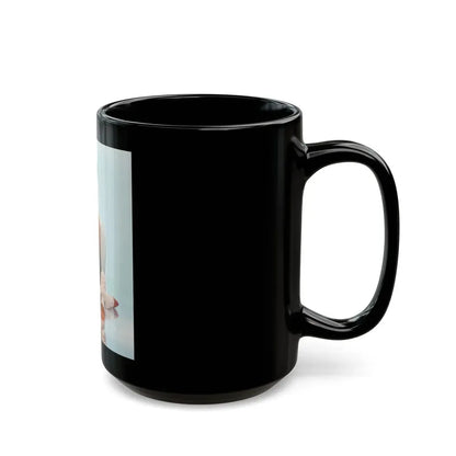 Joan Collins #469 (Vintage Female Icon) Black Coffee Mug - Go Mug Yourself