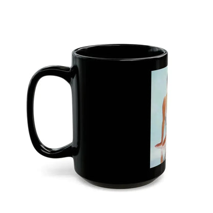 Joan Collins #469 (Vintage Female Icon) Black Coffee Mug - Go Mug Yourself