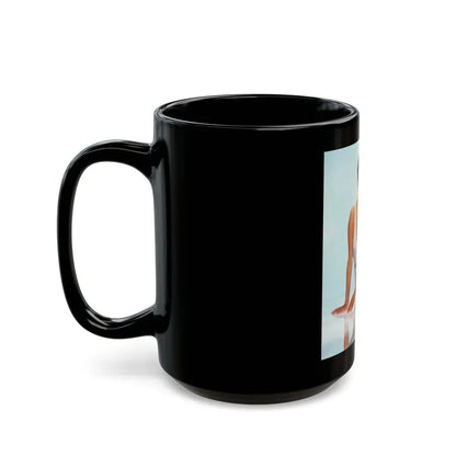 Joan Collins #469 (Vintage Female Icon) Black Coffee Mug - Go Mug Yourself
