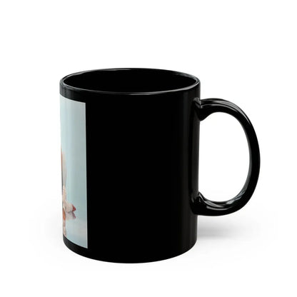 Joan Collins #469 (Vintage Female Icon) Black Coffee Mug - Go Mug Yourself