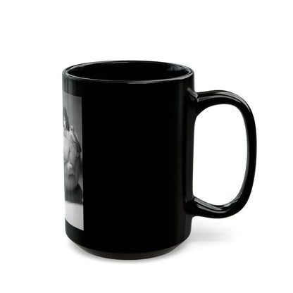 Joan Collins #470 (Vintage Female Icon) Black Coffee Mug - Go Mug Yourself