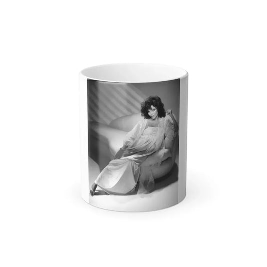 Joan Collins #470 (Vintage Female Icon) Color Changing Coffee Mug 11oz - Go Mug Yourself