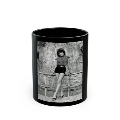 Joan Collins #471 (Vintage Female Icon) Black Coffee Mug 11oz - Go Mug Yourself