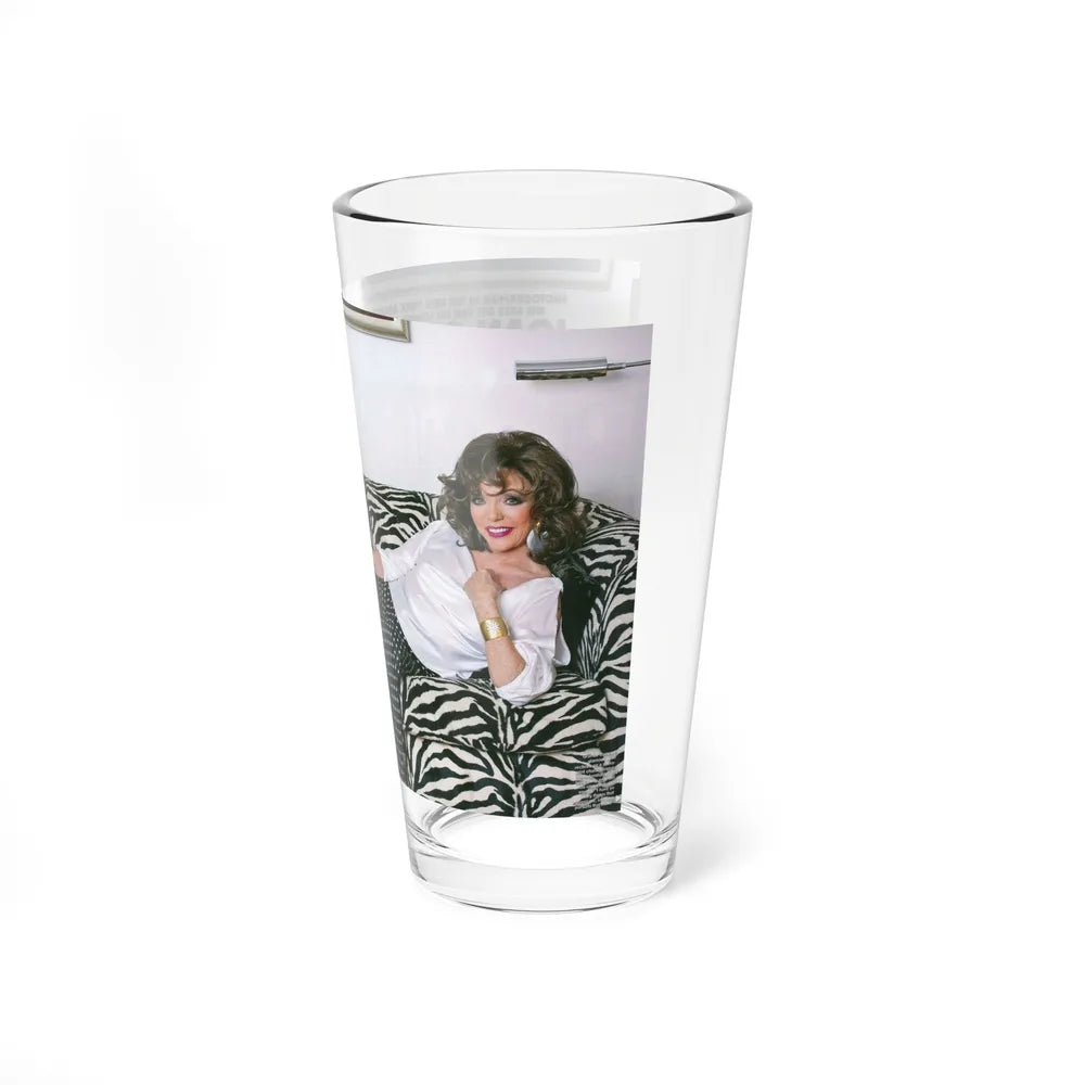 Joan Collins #472 (Vintage Female Icon) Pint Glass 16oz - Go Mug Yourself