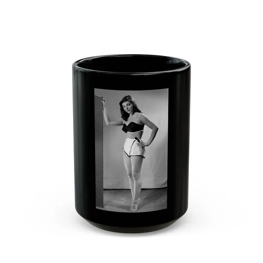 Joan Collins #473 (Vintage Female Icon) Black Coffee Mug 15oz - Go Mug Yourself