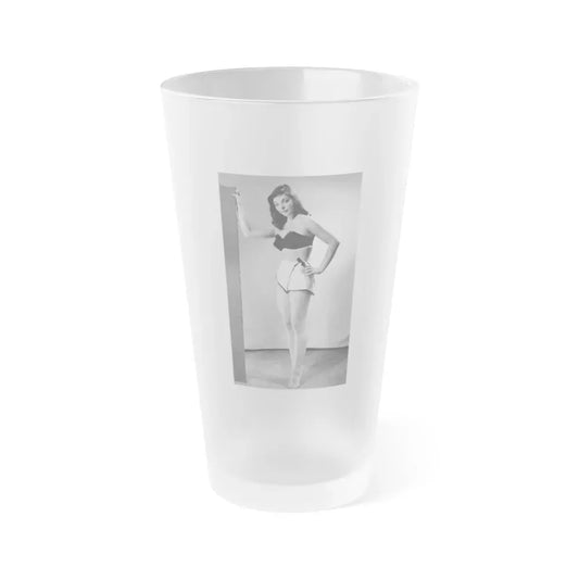 Joan Collins #473 (Vintage Female Icon) Frosted Pint Glass 16oz 16oz Frosted - Go Mug Yourself