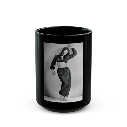 Joan Collins #474 (Vintage Female Icon) Black Coffee Mug 15oz - Go Mug Yourself