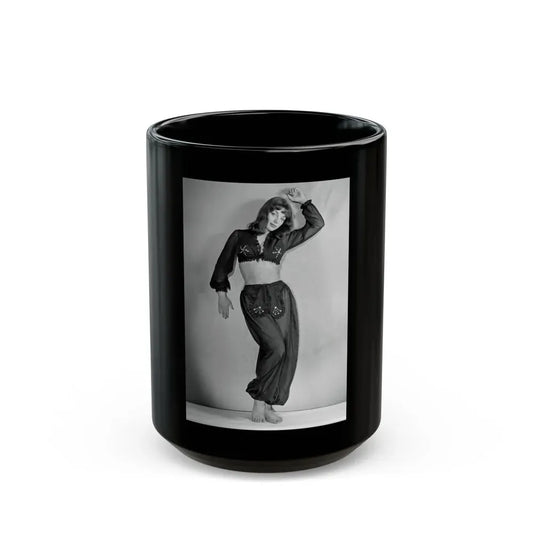 Joan Collins #474 (Vintage Female Icon) Black Coffee Mug 15oz - Go Mug Yourself