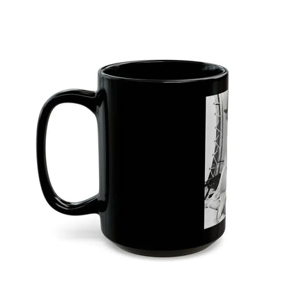 Joan Collins #477 (Vintage Female Icon) Black Coffee Mug - Go Mug Yourself