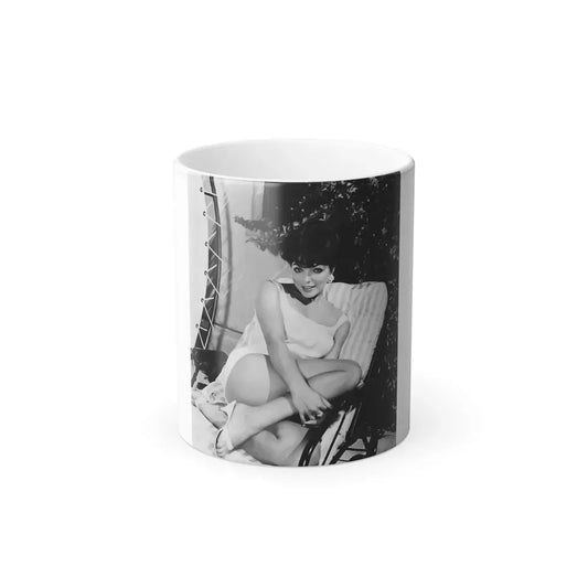 Joan Collins #477 (Vintage Female Icon) Color Changing Coffee Mug 11oz - Go Mug Yourself