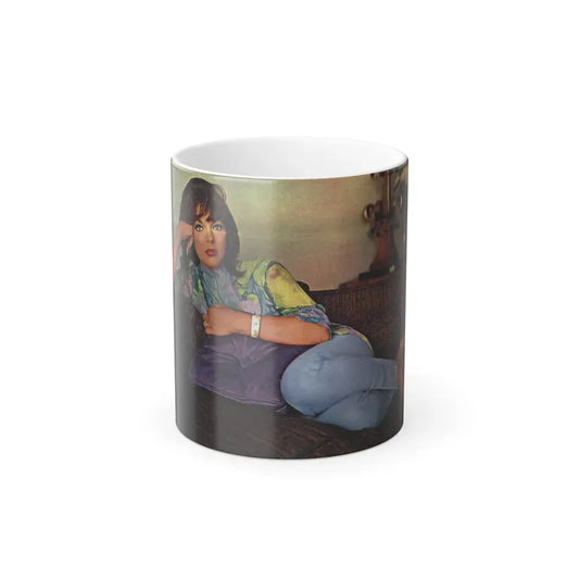 Joan Collins #478 (Vintage Female Icon) Color Changing Coffee Mug 11oz - Go Mug Yourself