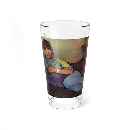 Joan Collins #478 (Vintage Female Icon) Pint Glass 16oz 16oz - Go Mug Yourself