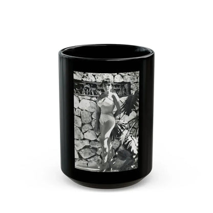 Joan Collins #479 (Vintage Female Icon) Black Coffee Mug 15oz - Go Mug Yourself
