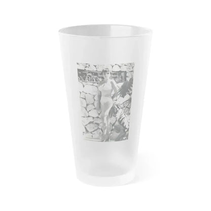 Joan Collins #479 (Vintage Female Icon) Frosted Pint Glass 16oz 16oz Frosted - Go Mug Yourself