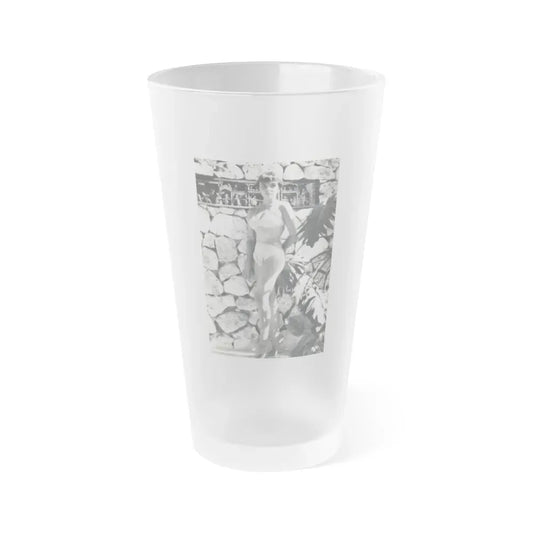 Joan Collins #479 (Vintage Female Icon) Frosted Pint Glass 16oz 16oz Frosted - Go Mug Yourself