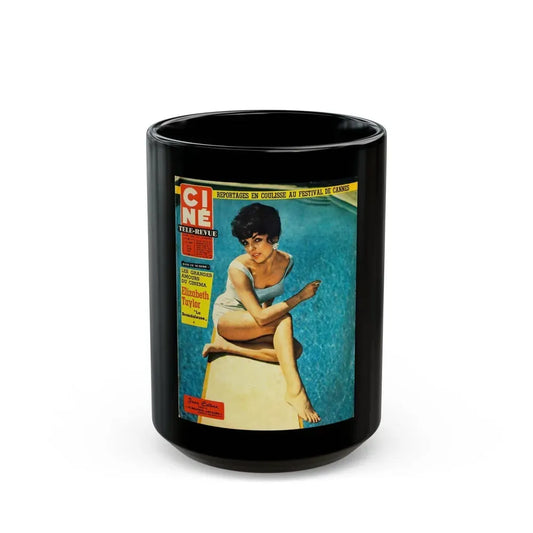 Joan Collins #481 - Mag. Cover (Vintage Female Icon) Black Coffee Mug 15oz - Go Mug Yourself
