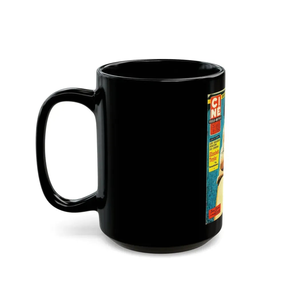 Joan Collins #481 - Mag. Cover (Vintage Female Icon) Black Coffee Mug - Go Mug Yourself