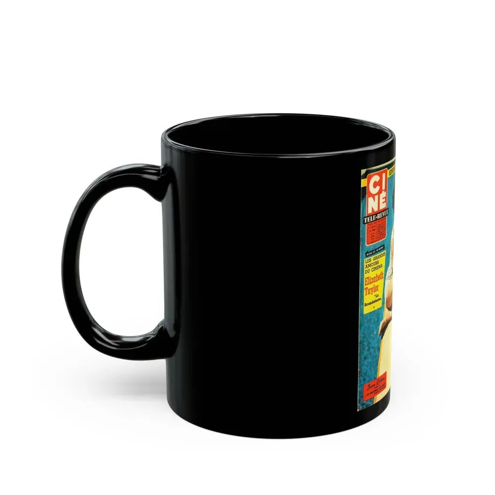 Joan Collins #481 - Mag. Cover (Vintage Female Icon) Black Coffee Mug - Go Mug Yourself