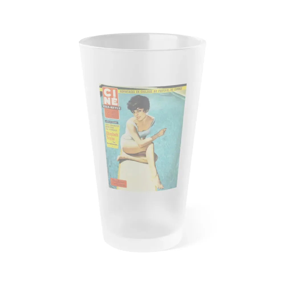 Joan Collins #481 - Mag. Cover (Vintage Female Icon) Frosted Pint Glass 16oz 16oz Frosted - Go Mug Yourself