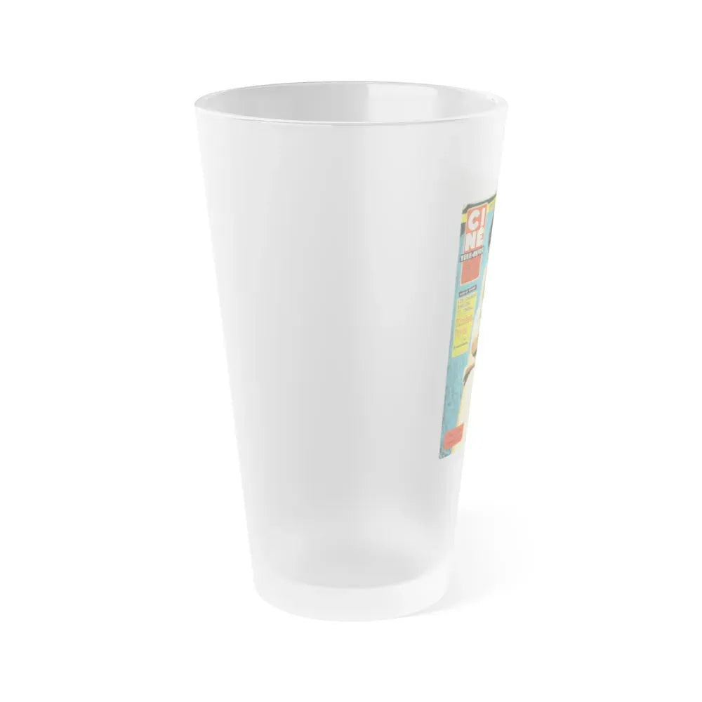 Joan Collins #481 - Mag. Cover (Vintage Female Icon) Frosted Pint Glass 16oz - Go Mug Yourself