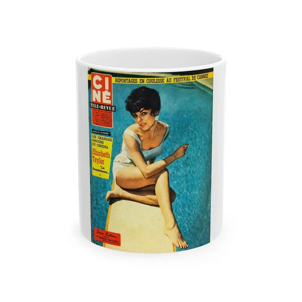 Joan Collins #481 - Mag. Cover (Vintage Female Icon) White Coffee Mug 11oz - Go Mug Yourself