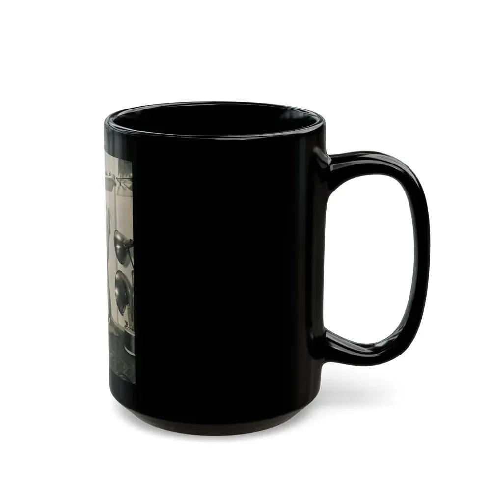 Joan Collins #483 (Vintage Female Icon) Black Coffee Mug - Go Mug Yourself