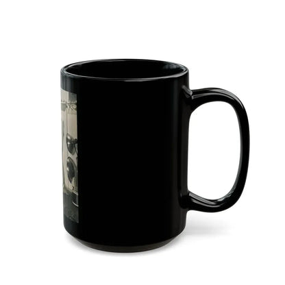 Joan Collins #483 (Vintage Female Icon) Black Coffee Mug - Go Mug Yourself