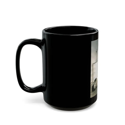 Joan Collins #483 (Vintage Female Icon) Black Coffee Mug - Go Mug Yourself