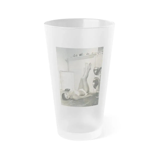 Joan Collins #483 (Vintage Female Icon) Frosted Pint Glass 16oz 16oz Frosted - Go Mug Yourself