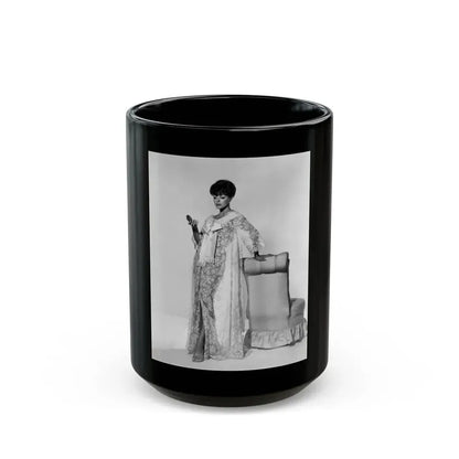 Joan Collins #484 (Vintage Female Icon) Black Coffee Mug 15oz - Go Mug Yourself