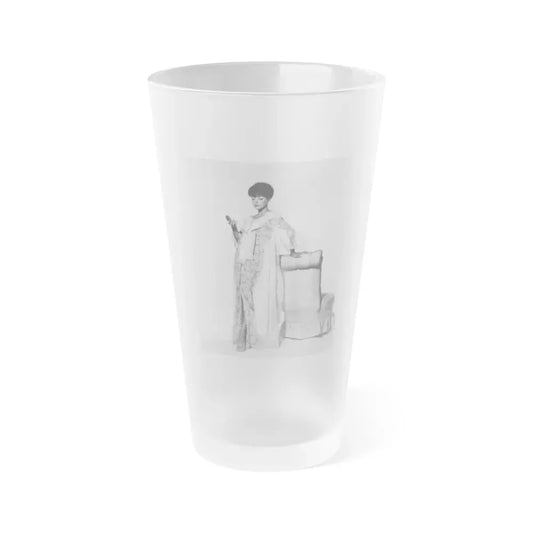 Joan Collins #484 (Vintage Female Icon) Frosted Pint Glass 16oz 16oz Frosted - Go Mug Yourself