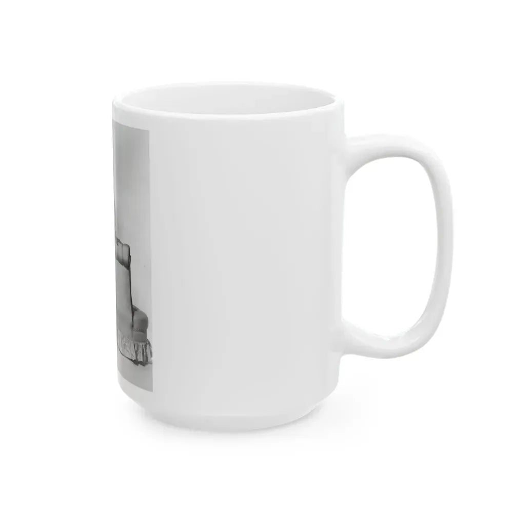 Joan Collins #484 (Vintage Female Icon) White Coffee Mug - Go Mug Yourself