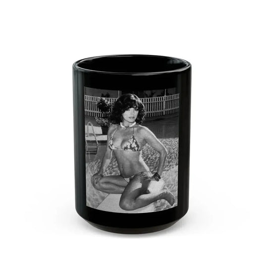 Joan Collins #491 (Vintage Female Icon) Black Coffee Mug 15oz - Go Mug Yourself