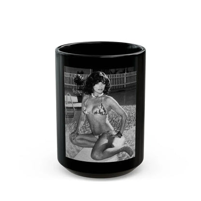 Joan Collins #491 (Vintage Female Icon) Black Coffee Mug 15oz - Go Mug Yourself