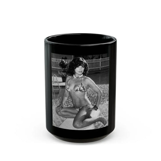 Joan Collins #491 (Vintage Female Icon) Black Coffee Mug 15oz - Go Mug Yourself
