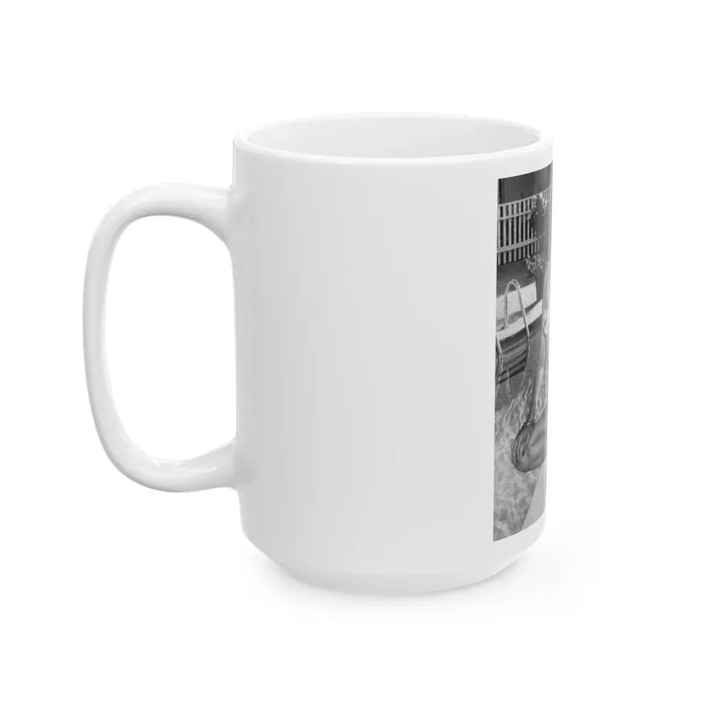 Joan Collins #491 (Vintage Female Icon) White Coffee Mug - Go Mug Yourself