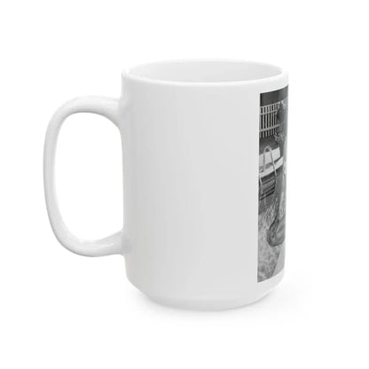 Joan Collins #491 (Vintage Female Icon) White Coffee Mug - Go Mug Yourself