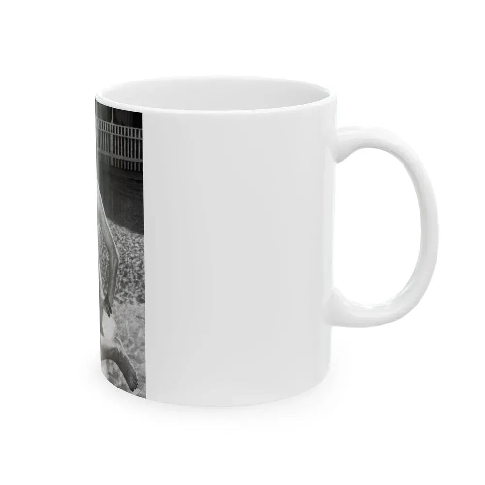 Joan Collins #491 (Vintage Female Icon) White Coffee Mug - Go Mug Yourself