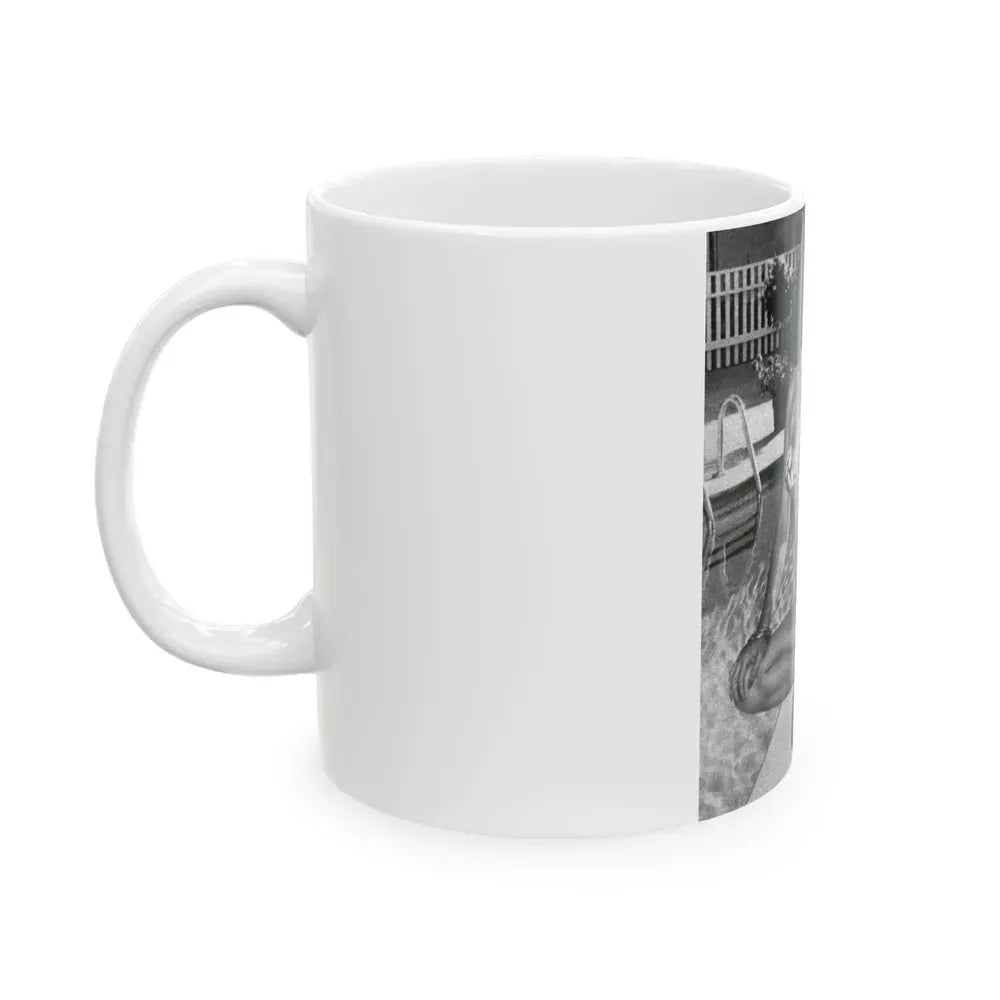 Joan Collins #491 (Vintage Female Icon) White Coffee Mug - Go Mug Yourself