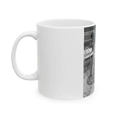 Joan Collins #491 (Vintage Female Icon) White Coffee Mug - Go Mug Yourself