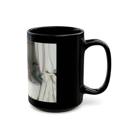 Joan Collins #492 (Vintage Female Icon) Black Coffee Mug - Go Mug Yourself