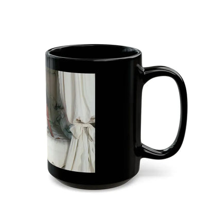 Joan Collins #492 (Vintage Female Icon) Black Coffee Mug - Go Mug Yourself