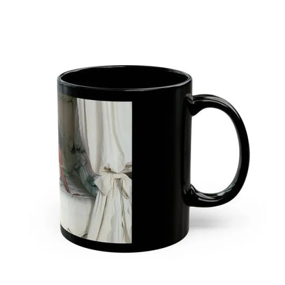 Joan Collins #492 (Vintage Female Icon) Black Coffee Mug - Go Mug Yourself