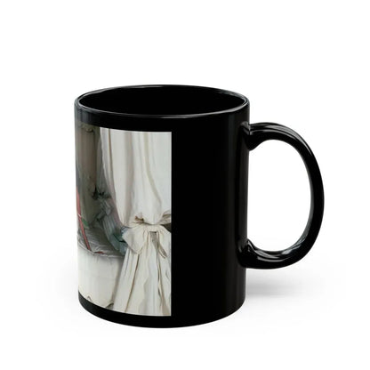 Joan Collins #492 (Vintage Female Icon) Black Coffee Mug - Go Mug Yourself