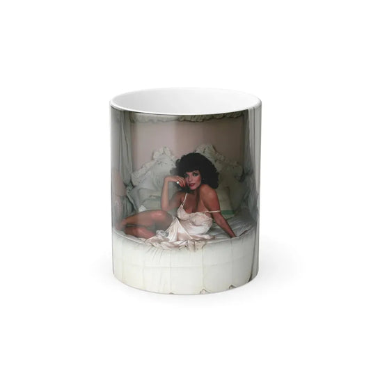 Joan Collins #492 (Vintage Female Icon) Color Changing Coffee Mug 11oz - Go Mug Yourself