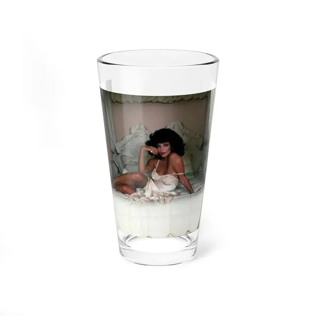 Joan Collins #492 (Vintage Female Icon) Pint Glass 16oz 16oz - Go Mug Yourself