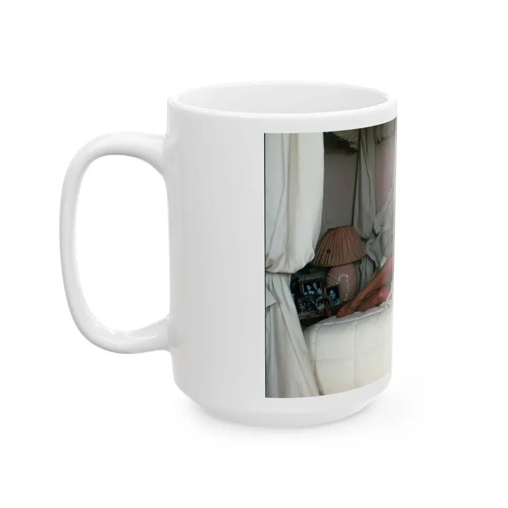 Joan Collins #492 (Vintage Female Icon) White Coffee Mug - Go Mug Yourself
