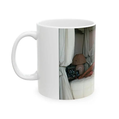 Joan Collins #492 (Vintage Female Icon) White Coffee Mug - Go Mug Yourself